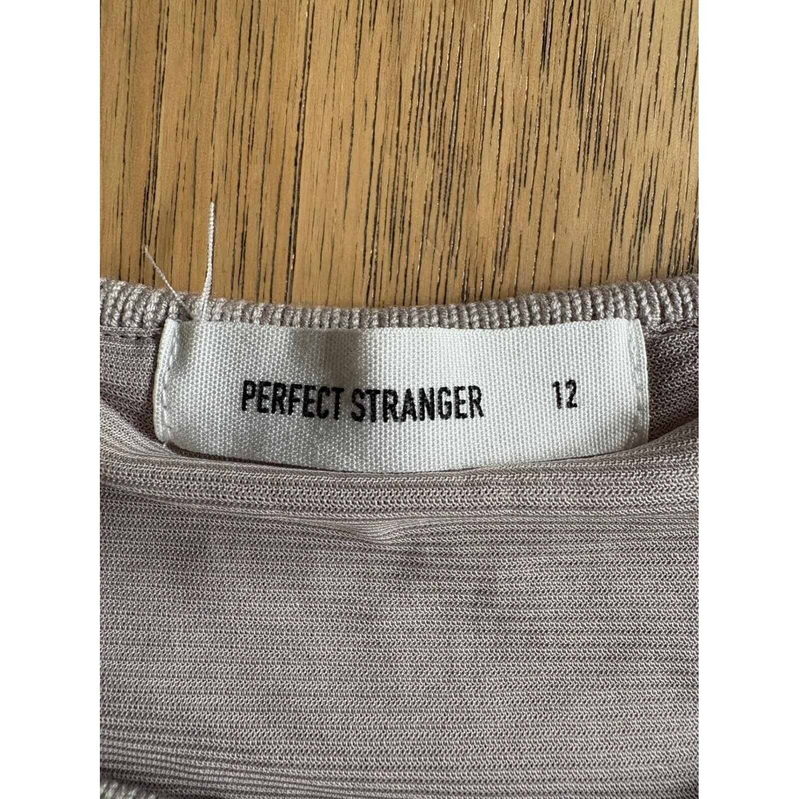 Perfect Stranger Soleil Knit Crop Top Gray Crochet Tank Top Sweater Us 8; Au 12 — image 4 of 8